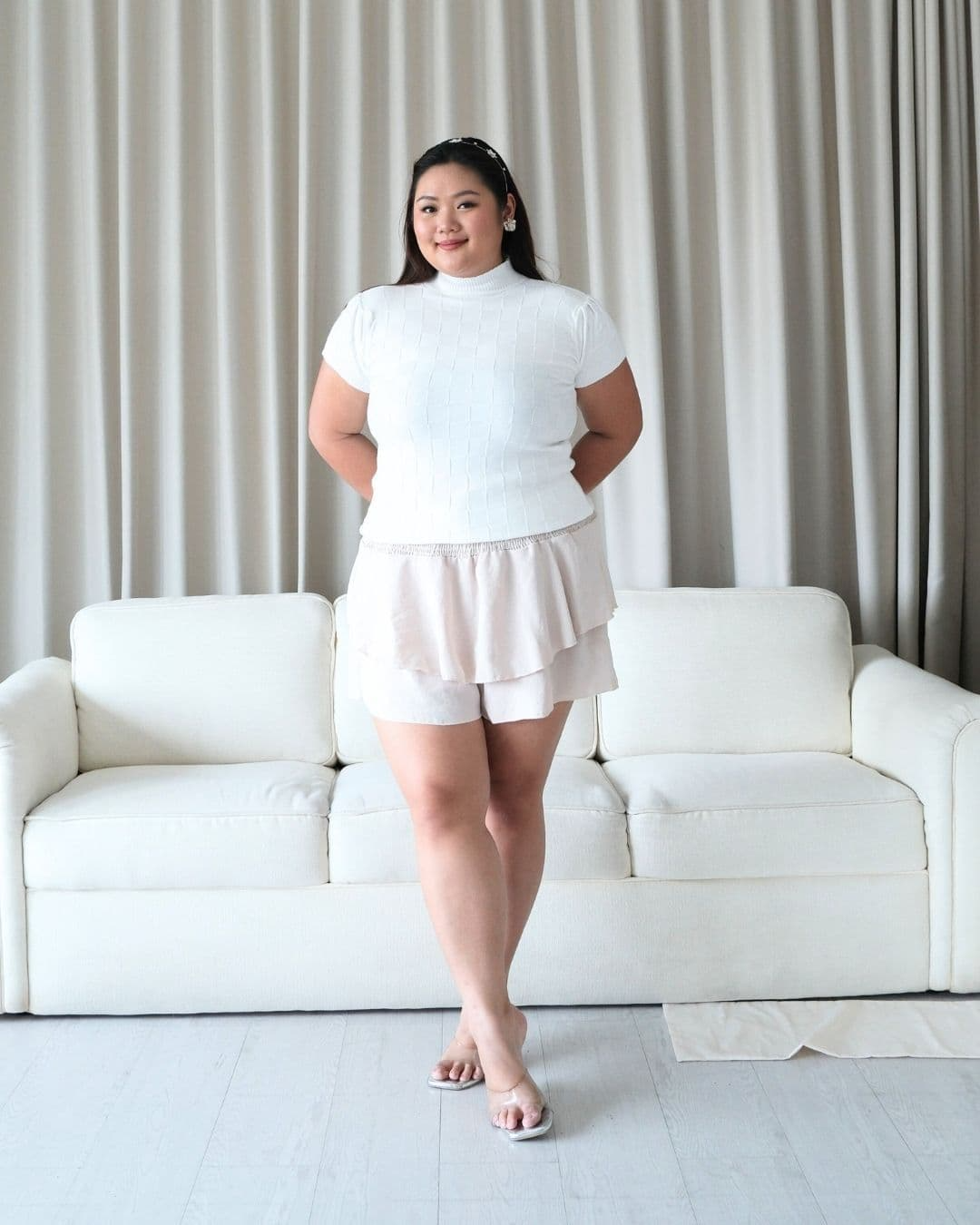 Kamiko Short Sleeve High Lantern Top