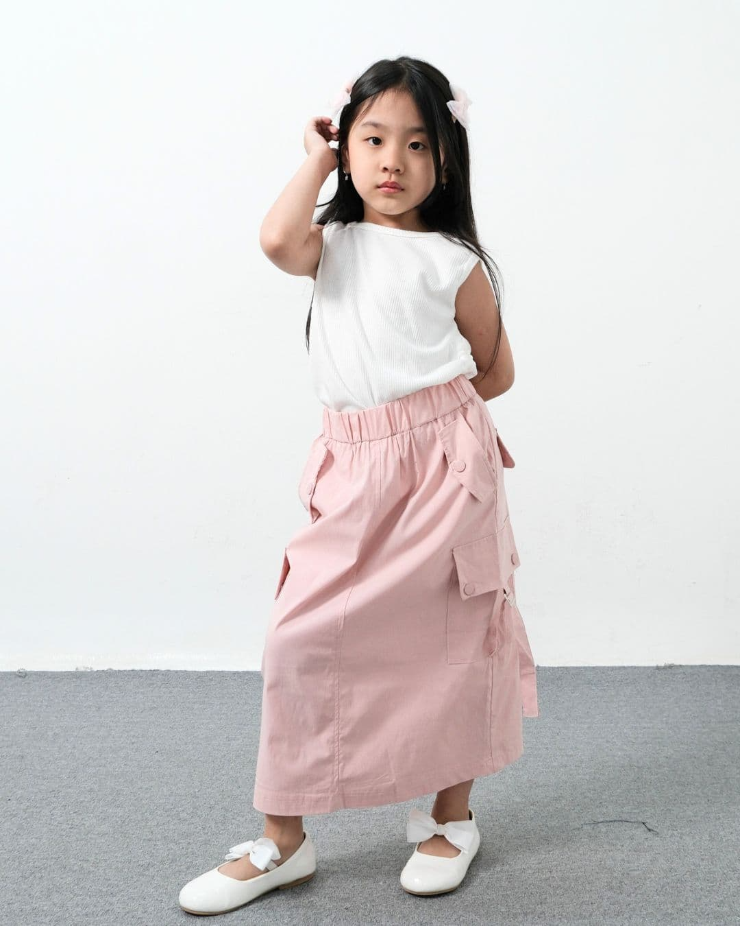 Fayla Cotton Stretch Cargo Skirt