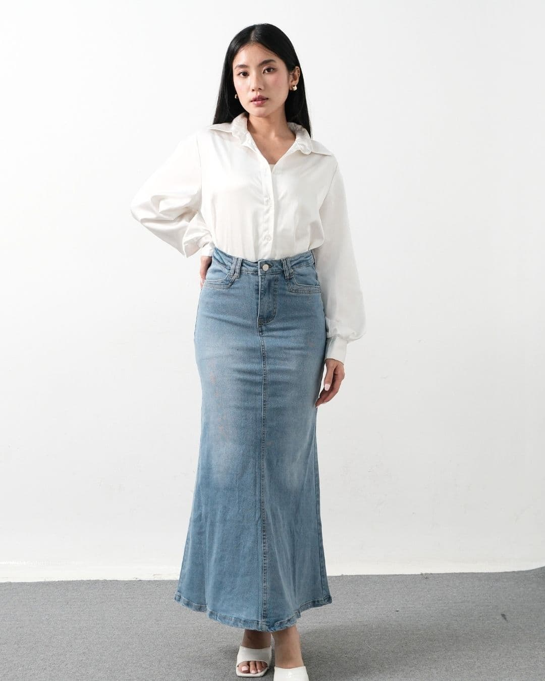 Berina Mermaid Denim Skirt