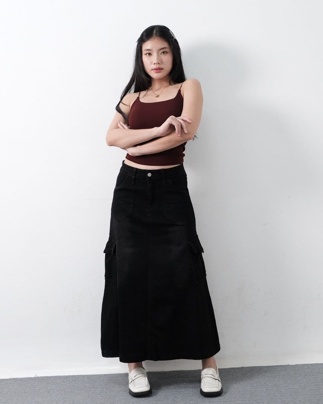 Ledbury Long Denim Skirt