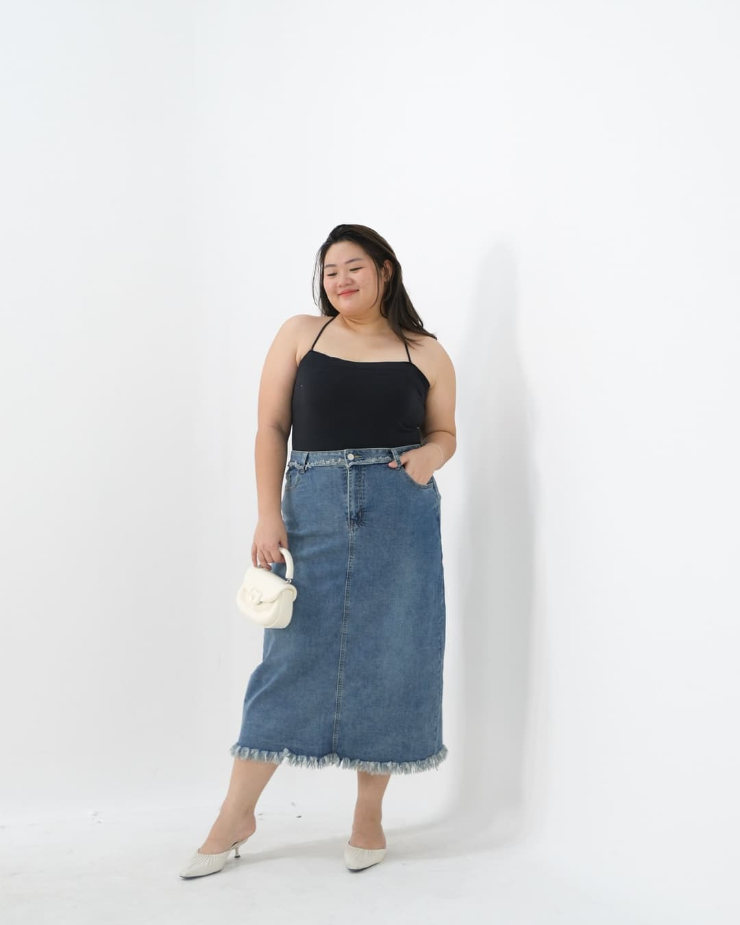 Navarro Maxi Denim Skirt