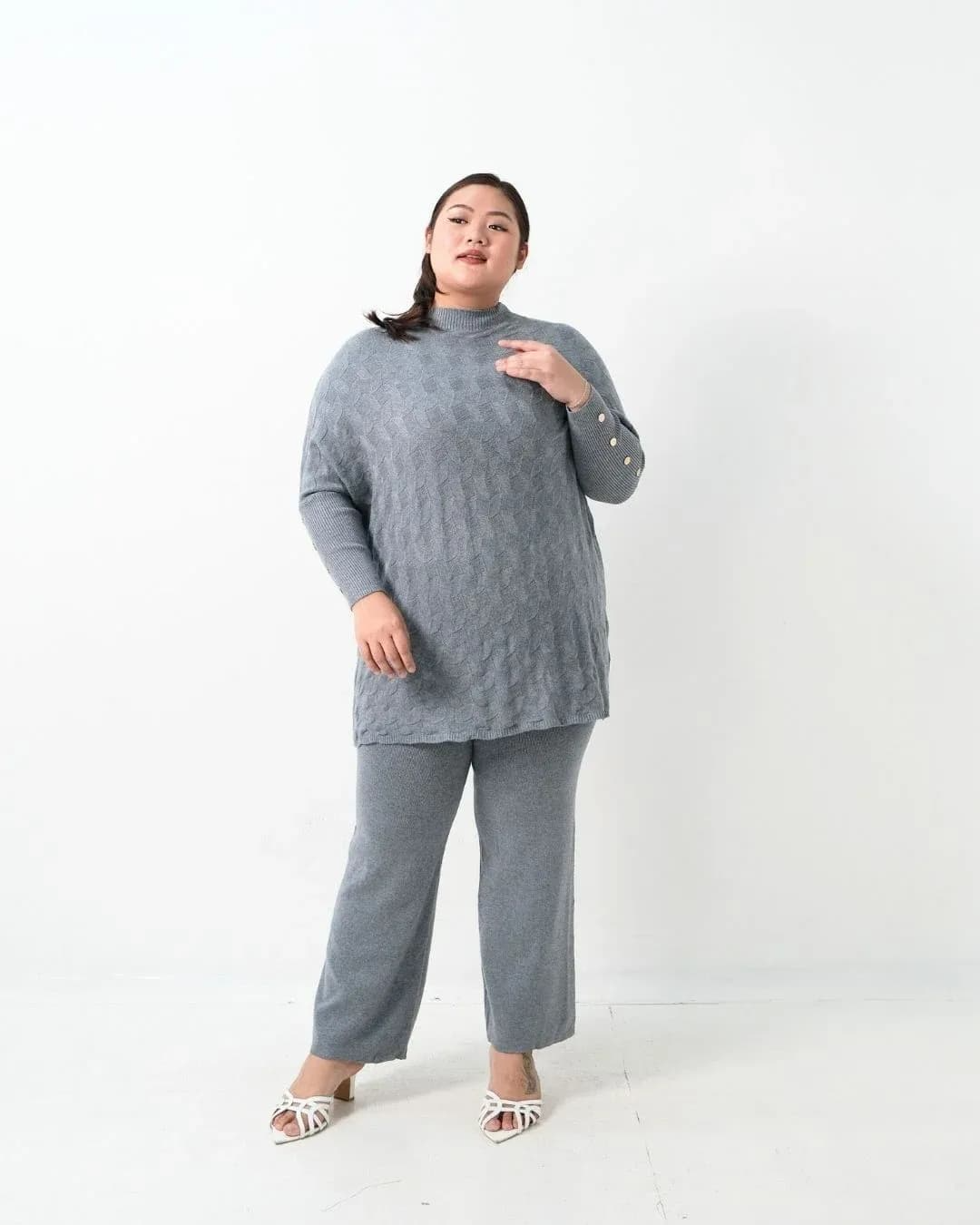 Fransisca Oversized Batwing Cullote Set