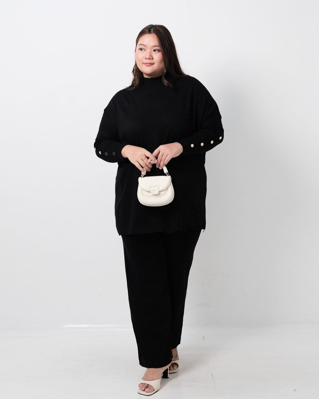 Journey Oversized Batwing Cullote Set (Special Black)