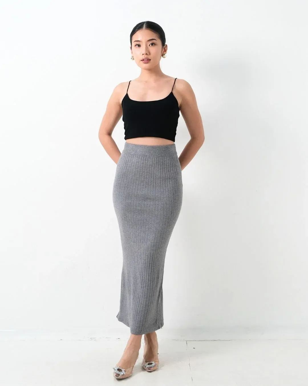 Dahee Long Knit Skirt