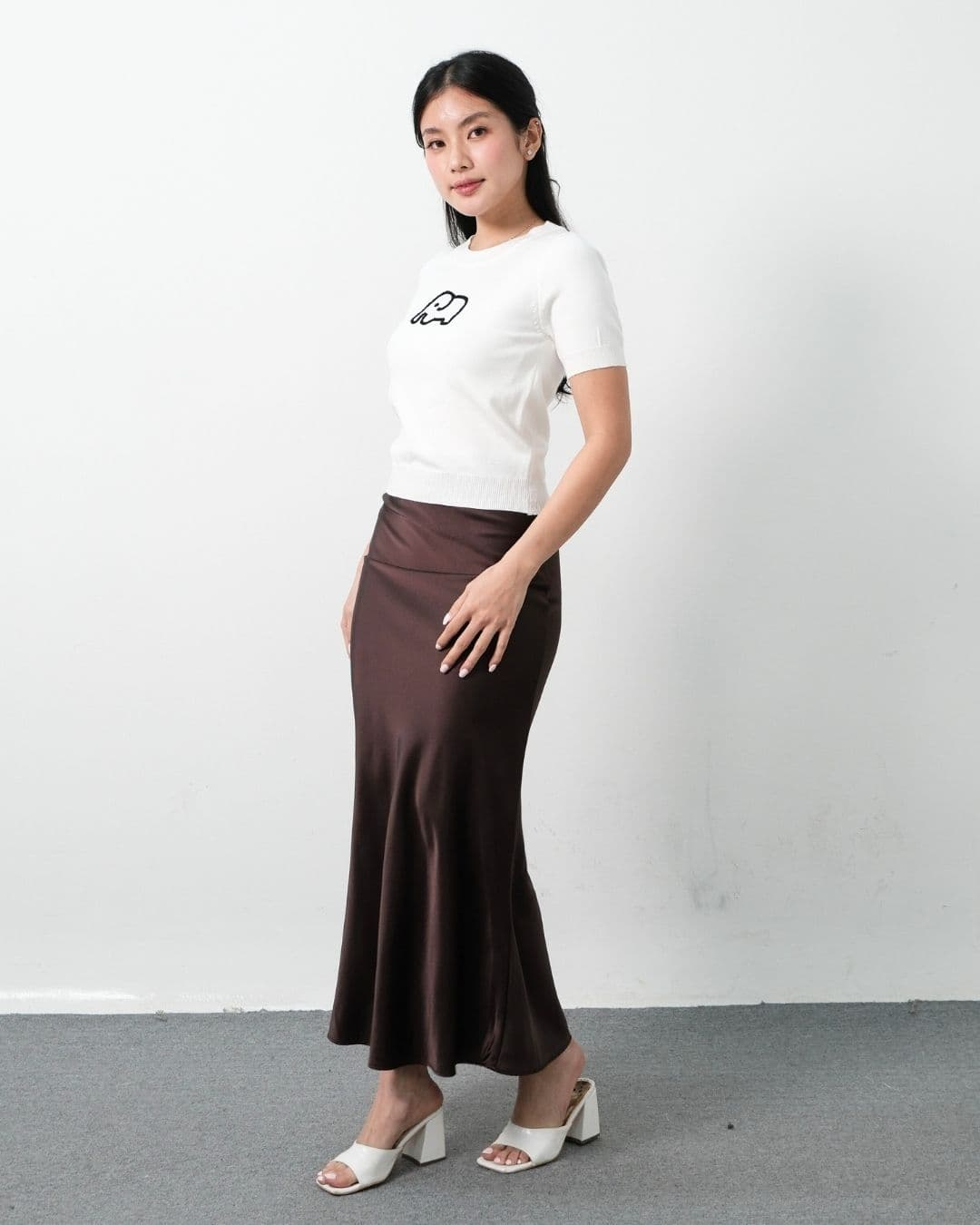 Evangeline Short Sleeve Basic O Neck