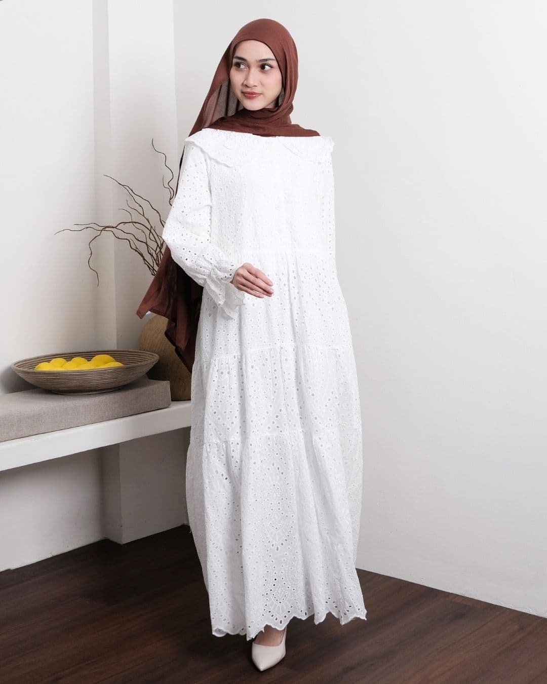 Viorra Cotton Lace Dress