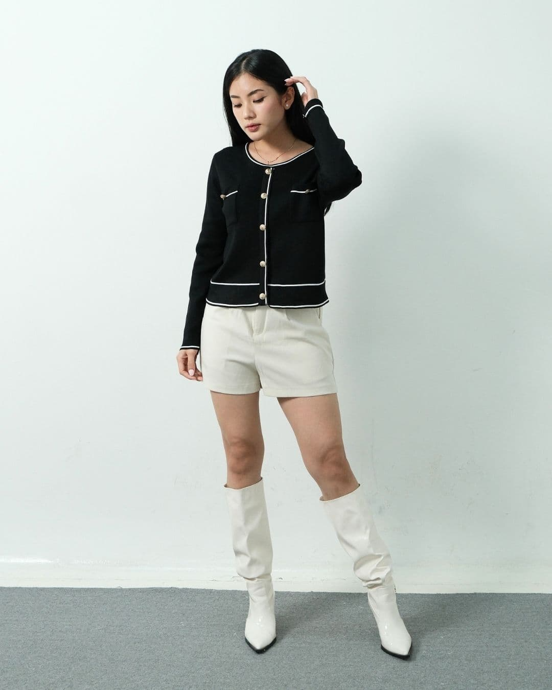 Luca Long Sleeve Classy Knit Top