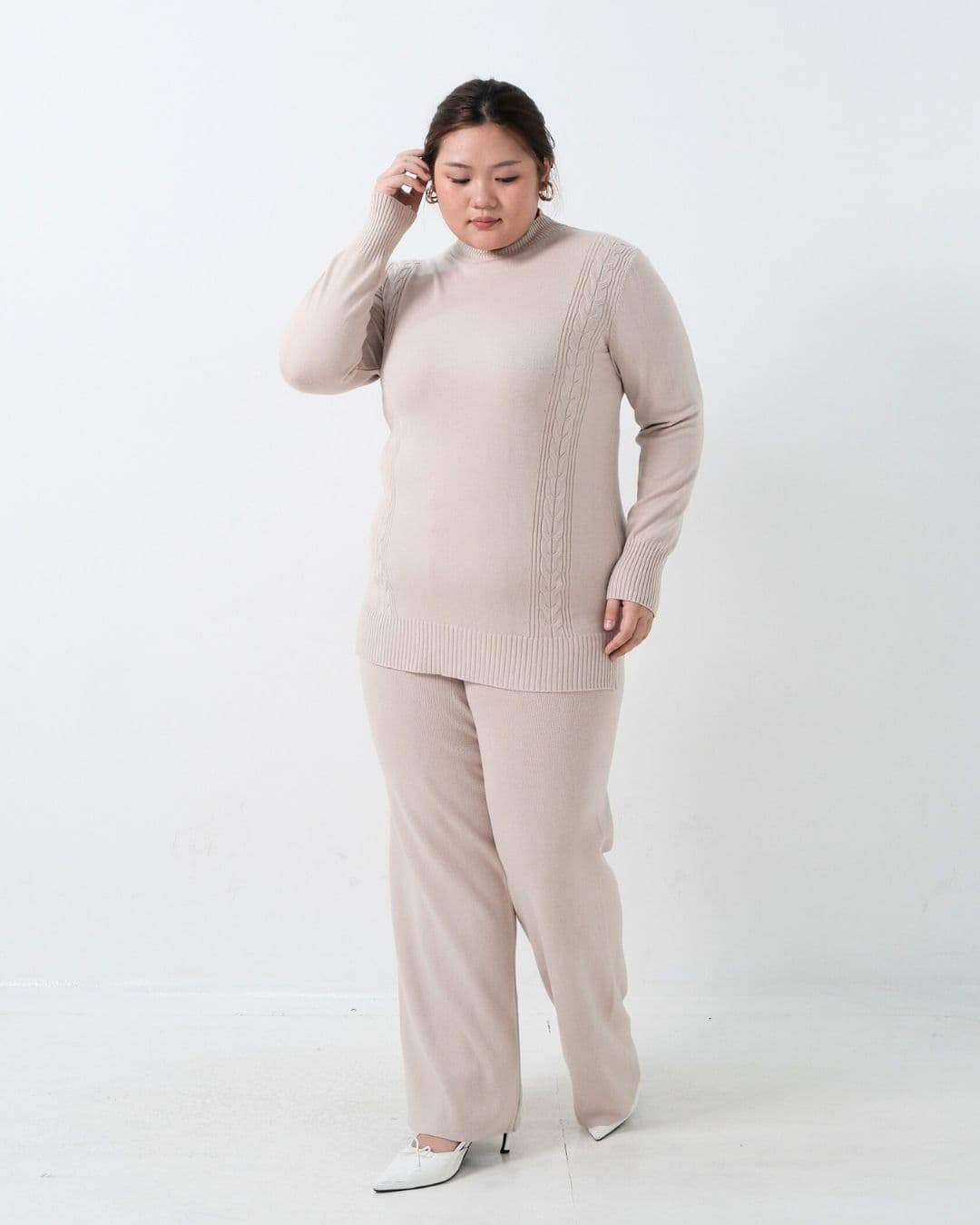 Quinsa High Neck Korean Cullote Set
