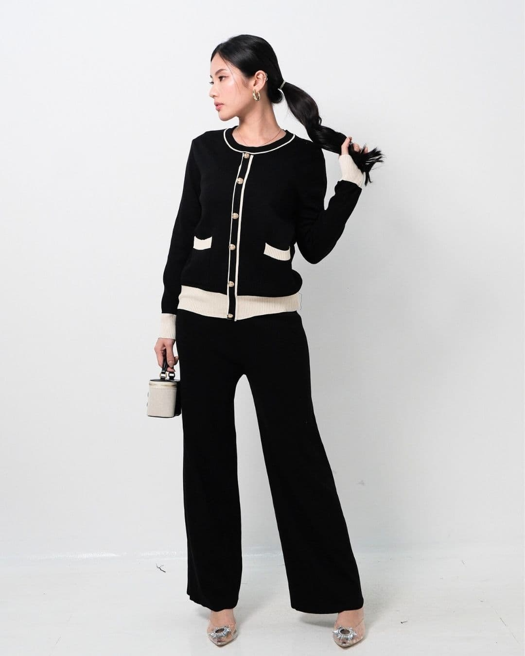 Naily Long Sleeve Classy Cullote Set