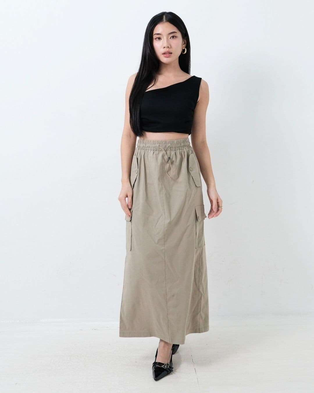 Acantha Cotton Stretch Cargo Skirt