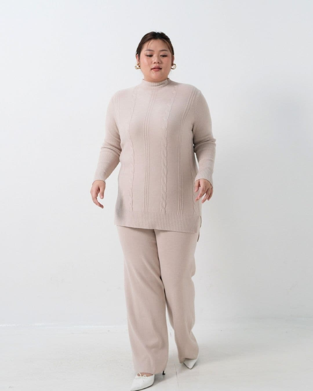Margott High Neck Korean Cullote Set