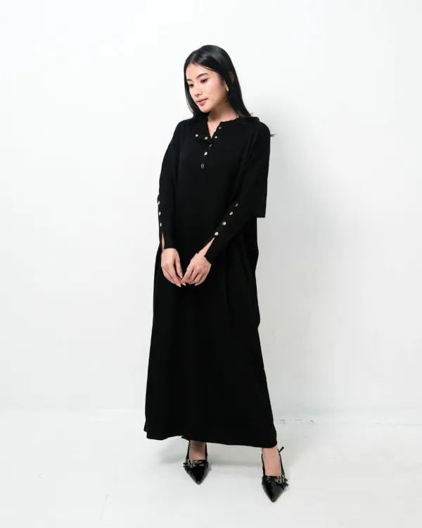 Nirvana Batwing Long Dress (Special Black)