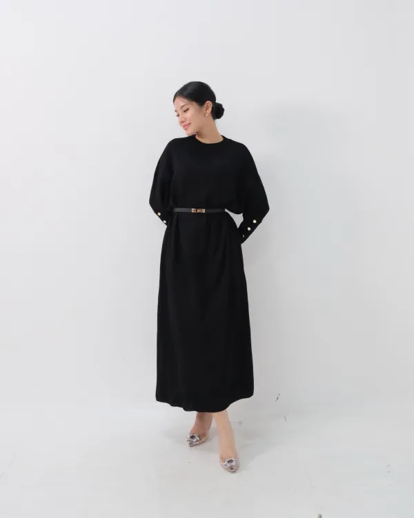 Tyla Batwing Long Dress (Special Black)