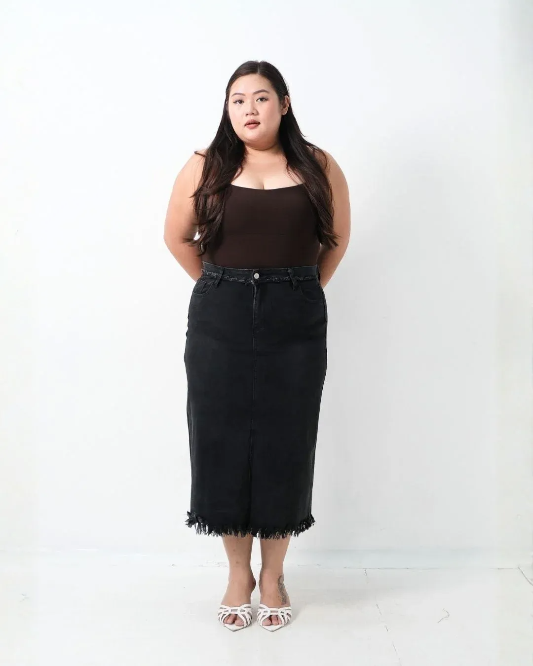Dellaza Maxi Denim Skirt