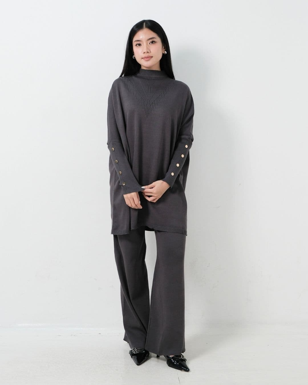 Narsa Oversized Batwing Cullote Set