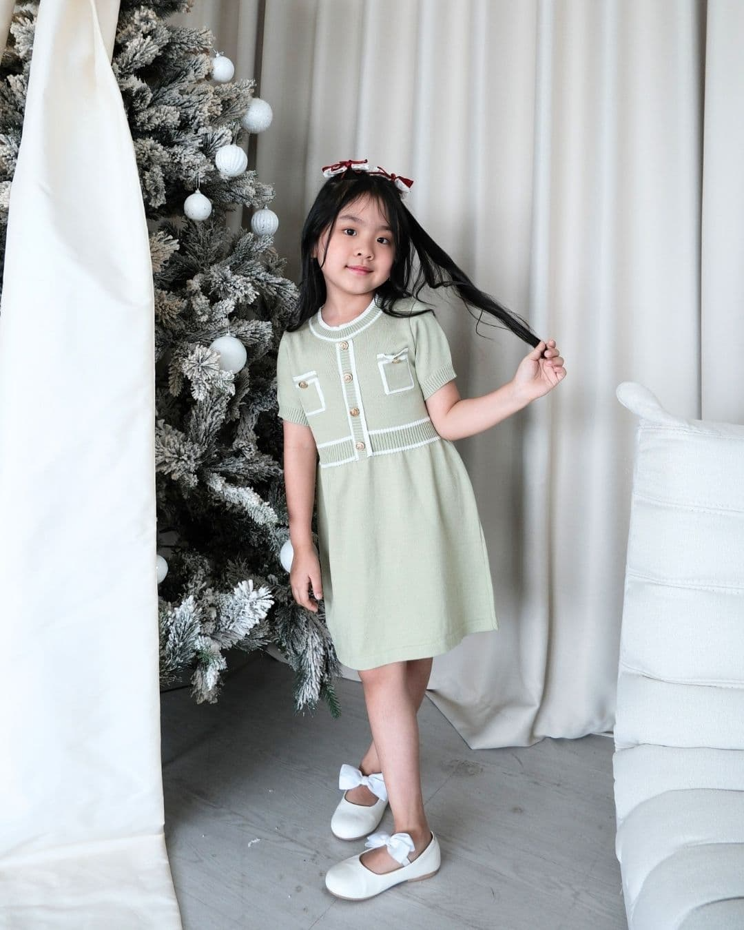 Liliane Short Sleeve Knit Midi Dress