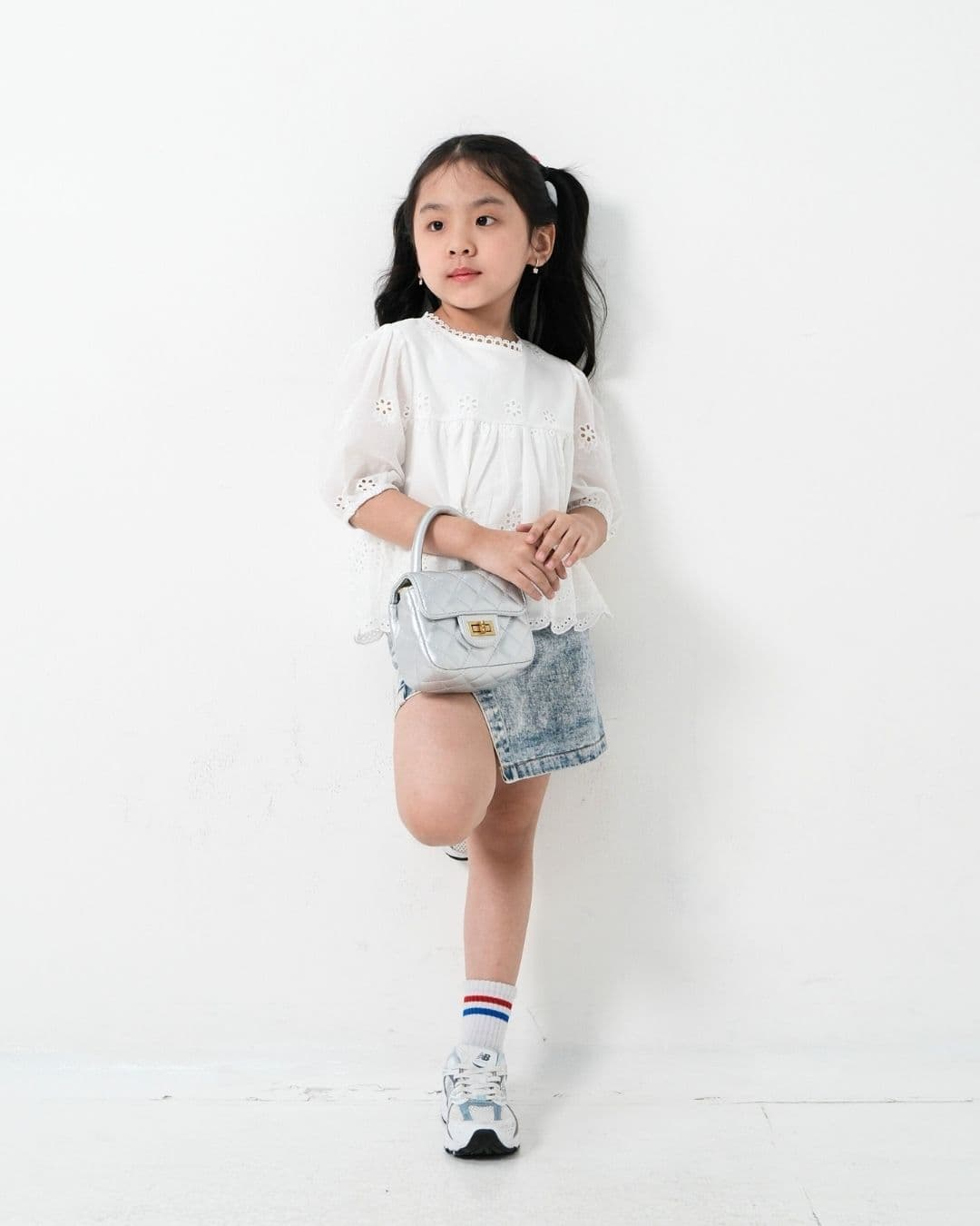 Rheona Cotton Lace Top Short Sleeve